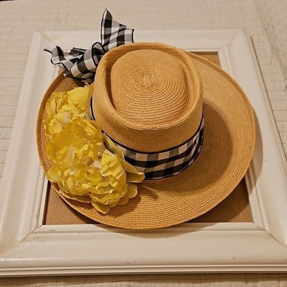 Tecum Decorated Palm Straw Hat - Picture 1 of 9